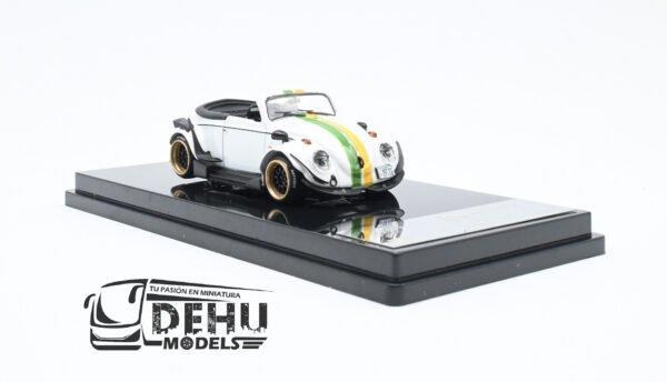 Auto a Escala 1/64 Volkswagen Beetle (vocho) Rauh Welt Begriff Brazilian Design Blanco-Verde-Amarillo, ST_740008H Inspire Model - Imagen 3