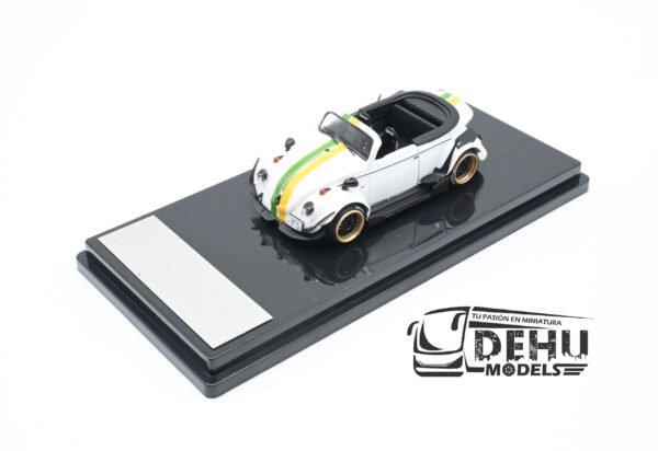 Auto a Escala 1/64 Volkswagen Beetle (vocho) Rauh Welt Begriff Brazilian Design Blanco-Verde-Amarillo, ST_740008H Inspire Model - Imagen 9