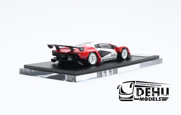 Auto a Escala 1/64 Lamborghini Countach LPI 800-4 V PSC DESIGN Marlboro Tribute Edition Blanco-Rojo, TM647703 TIMEMICRO - Imagen 5