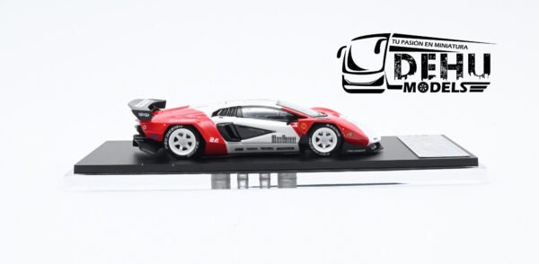 Auto a Escala 1/64 Lamborghini Countach LPI 800-4 V PSC DESIGN Marlboro Tribute Edition Blanco-Rojo, TM647703 TIMEMICRO - Imagen 4
