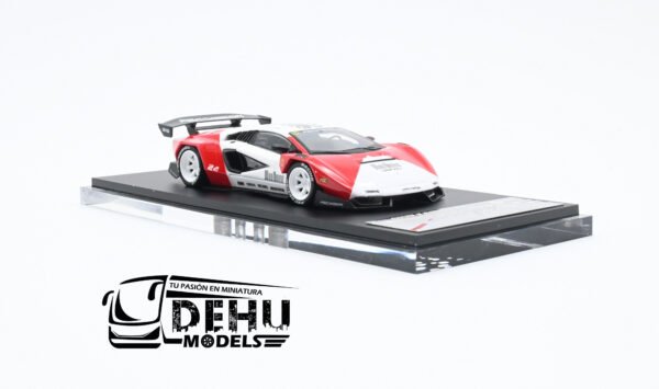 Auto a Escala 1/64 Lamborghini Countach LPI 800-4 V PSC DESIGN Marlboro Tribute Edition Blanco-Rojo, TM647703 TIMEMICRO - Imagen 3