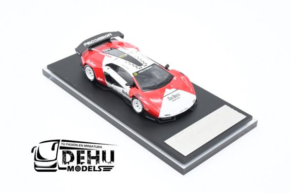 Auto a Escala 1/64 Lamborghini Countach LPI 800-4 V PSC DESIGN Marlboro Tribute Edition Blanco-Rojo, TM647703 TIMEMICRO - Imagen 2