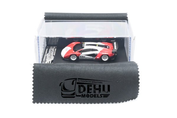 Auto a Escala 1/64 Lamborghini Countach LPI 800-4 V PSC DESIGN Marlboro Tribute Edition Blanco-Rojo, TM647703 TIMEMICRO - Imagen 12