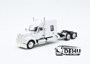 Tráiler a Escala 1/87 Kenworth W990 Sleeper Cab Solo Tracto Blanco, 990075 HO Logistics