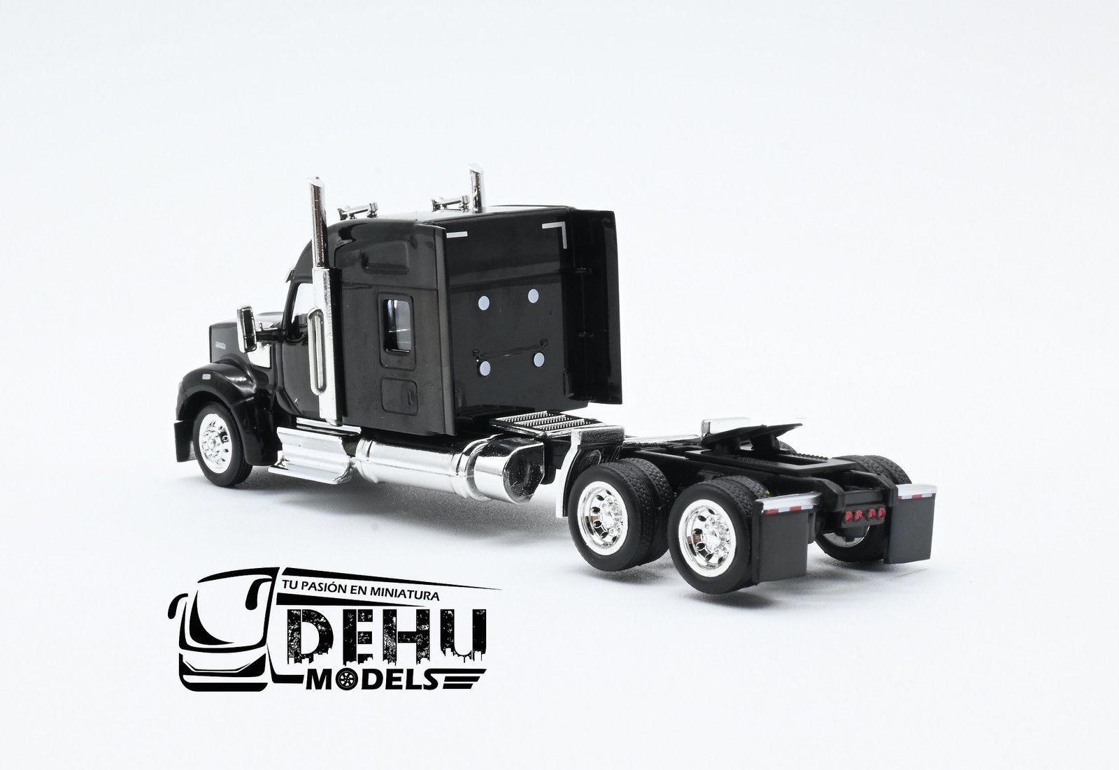 Tráiler a Escala 1/87 Kenworth W990 Sleeper Cab Solo Tracto Negro, 990095 HO Logistics - Imagen 6