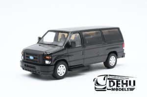 Camioneta a Escala 1/64 Ford E-350 Super Duty AdvanceTrac RSC E-Series Vans Negro, CBP-090 596 Model