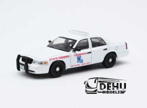 Auto a Escala 1/64 Ford Crown Victoria Luisiana State Police Blanco, CBP-097 596 Model