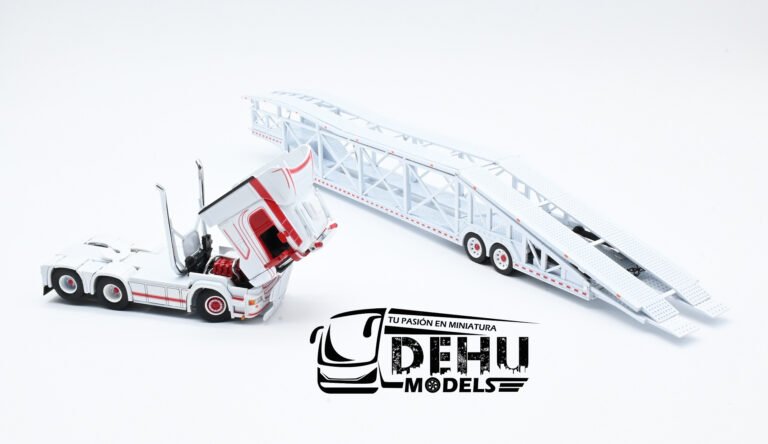 FLAMESCANODBLRO Scania R Car Hauler Madrina Nodriza, Blanco - Rojo (12)