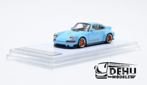 Auto a Escala 1/64 Porsche Singer Coupe Azul - Naranja, POSICOZIMMAN Zinct Model