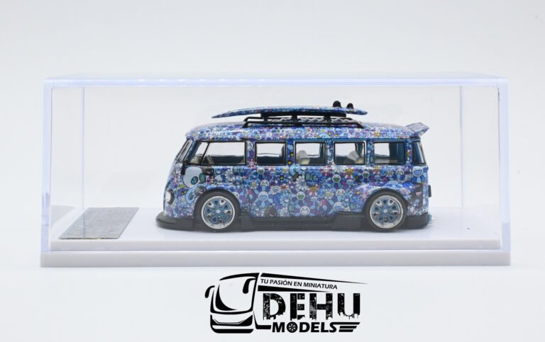 LIB64VCAZFL Volkswagen Combi, Azul - Flores (3)