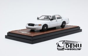 Auto a Escala 1/64 Ford Crown Victoria Police Interceptor Blanco, MKMFCVPIBL GOC Vehicle Museum