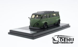 Camioneta a Escala 1/64 Volkswagen Combi Verde Militar, VW-70008B Inspire Model