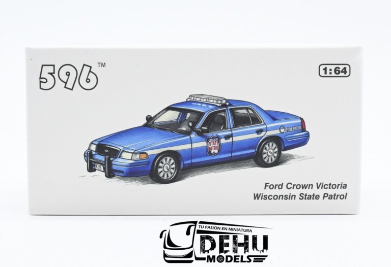 CBP-104 Ford Crown Victoria Wisconsin State Patrol, Azul - Blanco (1)