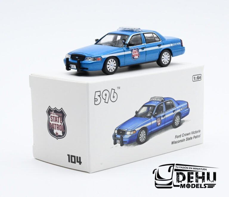 CBP-104 Ford Crown Victoria Wisconsin State Patrol, Azul - Blanco (10)