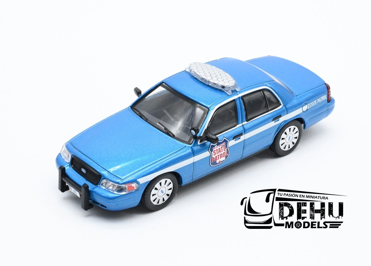 CBP-104 Ford Crown Victoria Wisconsin State Patrol, Azul - Blanco (3)