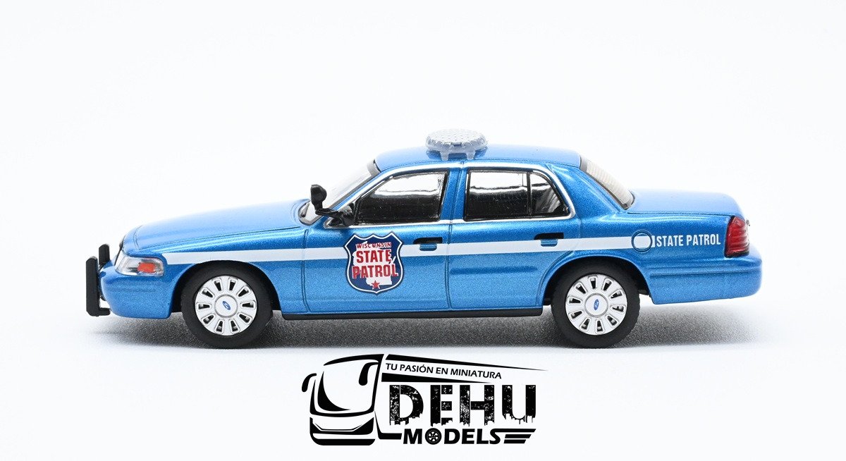 CBP-104 Ford Crown Victoria Wisconsin State Patrol, Azul - Blanco (4)