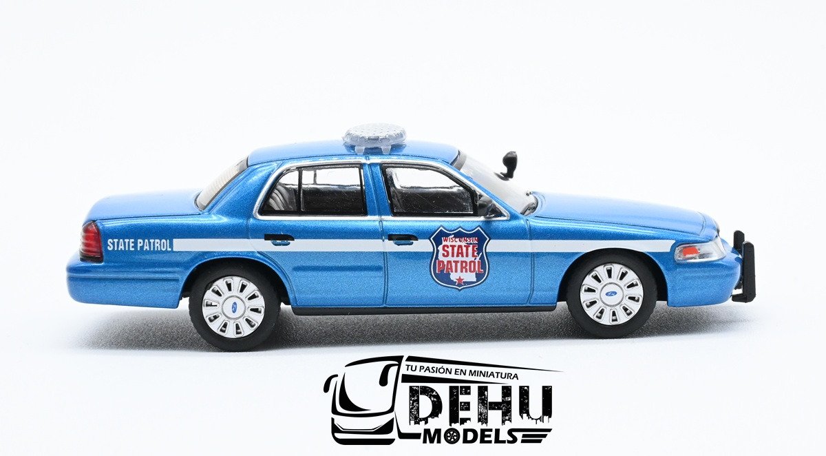 CBP-104 Ford Crown Victoria Wisconsin State Patrol, Azul - Blanco (7)