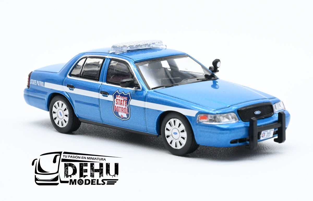 CBP-104 Ford Crown Victoria Wisconsin State Patrol, Azul - Blanco (8)