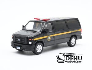 Camioneta a Escala 1/64 Ford E-350 Super Duty AdvanceTrac RSC E-Series Vans New York State Police Negro - Amarillo, CBP-108 596 Model