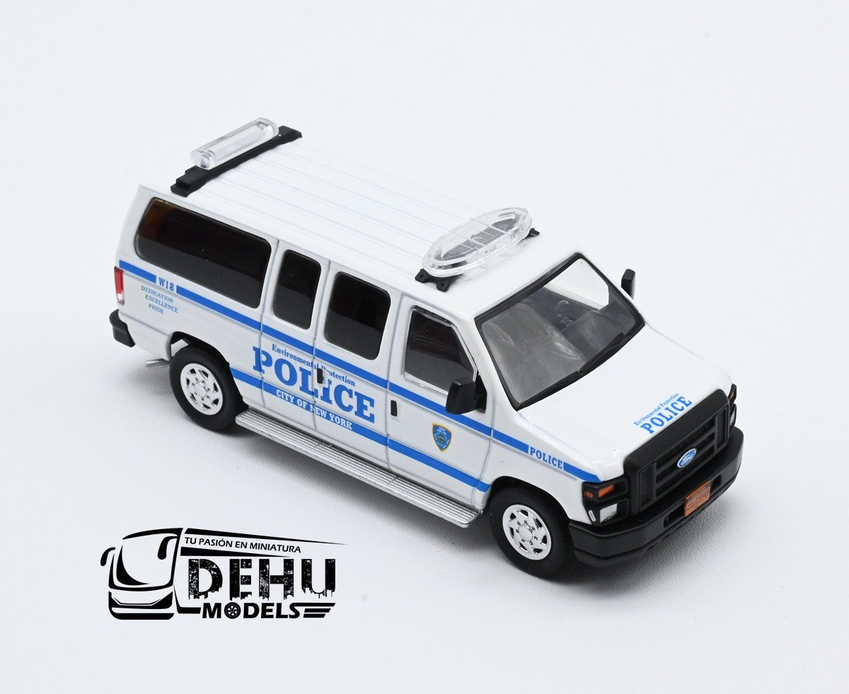 CBP-112 Ford E-350 Super Duty AdvanceTrac RSC E-Series Vans New York Department of Environmental Protection Police, Blanco - Azul (9)