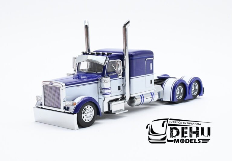 CBP-113 Peterbilt 379 Sleeper Cab Solo Tracto, Morado - Blanco (2)