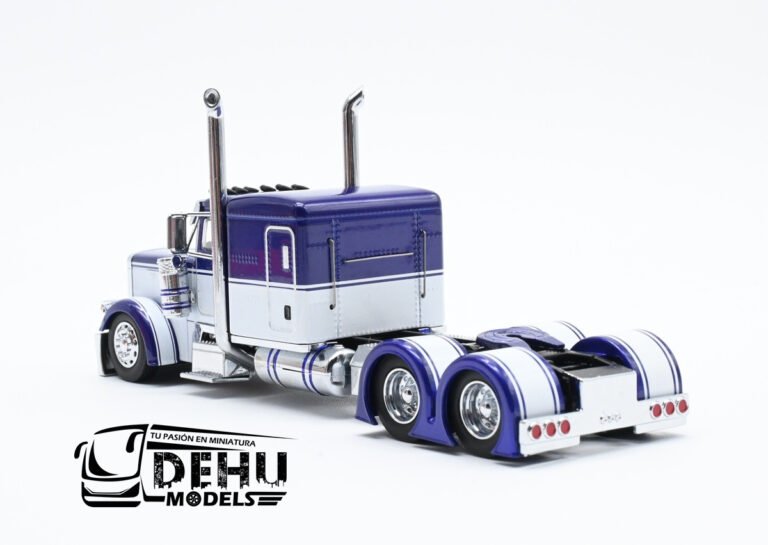 CBP-113 Peterbilt 379 Sleeper Cab Solo Tracto, Morado - Blanco (5)