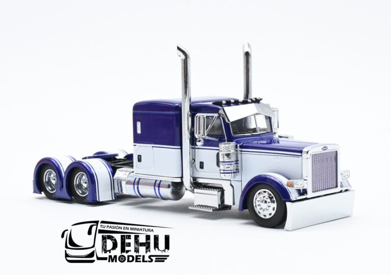CBP-113 Peterbilt 379 Sleeper Cab Solo Tracto, Morado - Blanco (8)