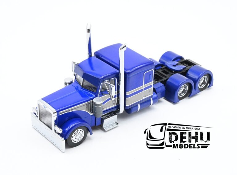 CBP-114 Peterbilt 379 Sleeper Cab Solo Tracto, Azul - Gris (3)