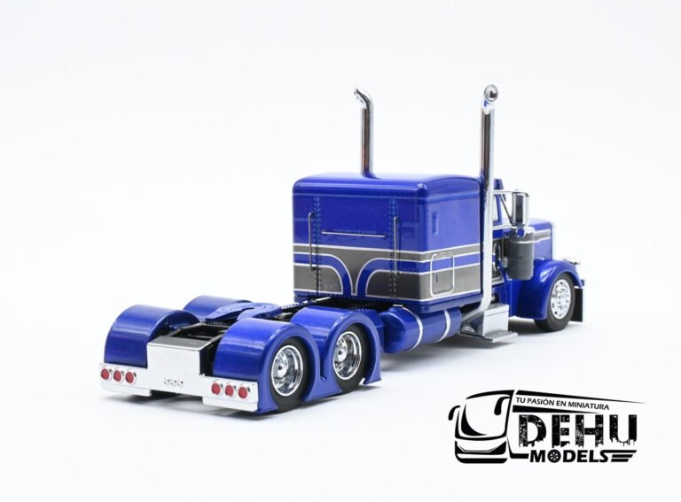 CBP-114 Peterbilt 379 Sleeper Cab Solo Tracto, Azul - Gris (6)