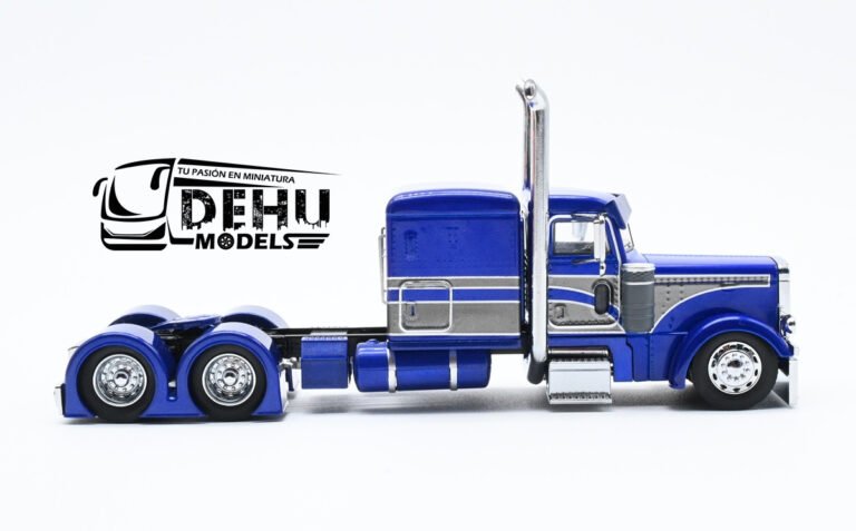 CBP-114 Peterbilt 379 Sleeper Cab Solo Tracto, Azul - Gris (7)
