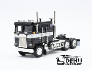 Tráiler a Escala 1/64 Kenworth K100 COE Solo Tracto Nemesis Transformes Negro - Gris, K100STNGMJM MJ Model