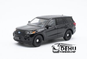 Camioneta a Escala 1/64 Ford Explorer Police Interceptor Negro, CBP-116 596 Model