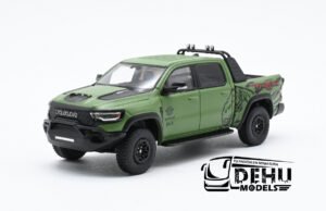 Camioneta a Escala 1/64 Dodge RAM 1500 TRX Verde-Negro, CBP-131 596 Model