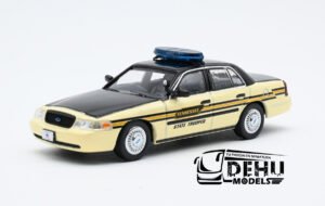 Auto a Escala 1/64 Ford Crown Victoria Tennessee Highway Patrol Negro-Beige, CBP-100 596 Model