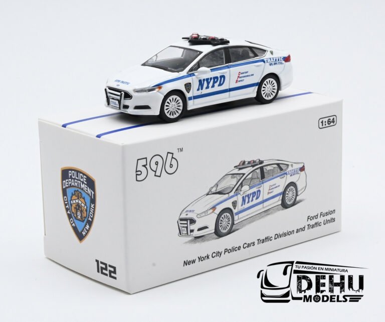 CBP-122 Ford Fusion New York City Police Cars Traffic Division And Traffic Units NYPD, Blanco - Azul (10)