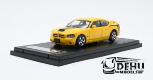 Auto a Escala 1/64 Dodge Charger R / T 2008 Super Bee Amarillo - Negro, RODOCHAN Rollin