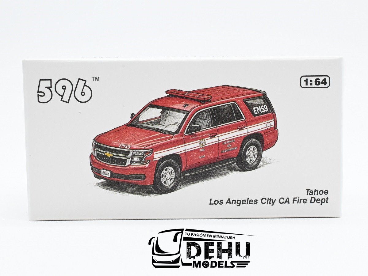 CBP-139 Chevrolet Tahoe Los Angeles City CA Fire Dept, Rojo - Blanco (10)