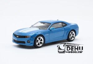 Auto a Escala 1/64 Chevrolet Camaro Azul Metálico-Blanco, CBP-141 596 Model